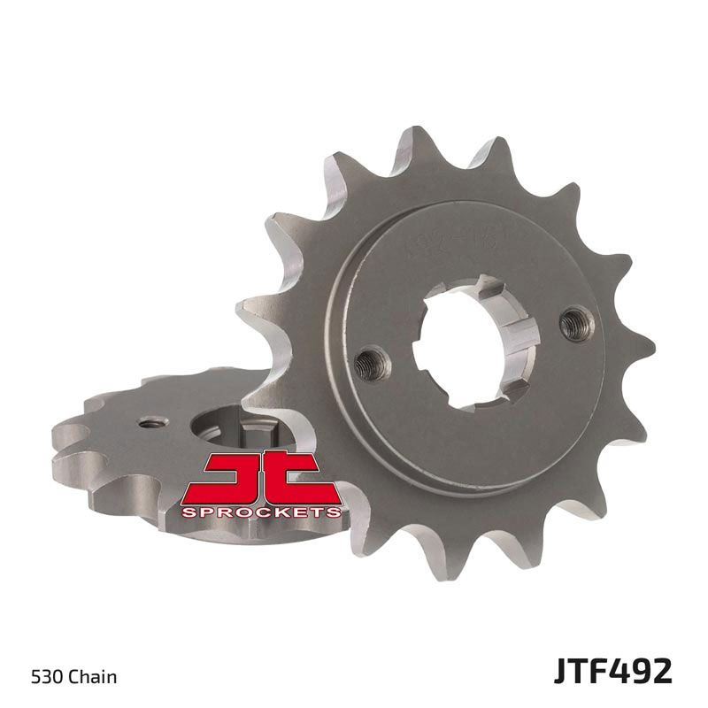 Load image into Gallery viewer, JT Sprockets Front Steel Sprocket 15 Tooth 15T 530 Chain For Ducati Pantah 600 SL Sports 1980-1984 JTF492.15