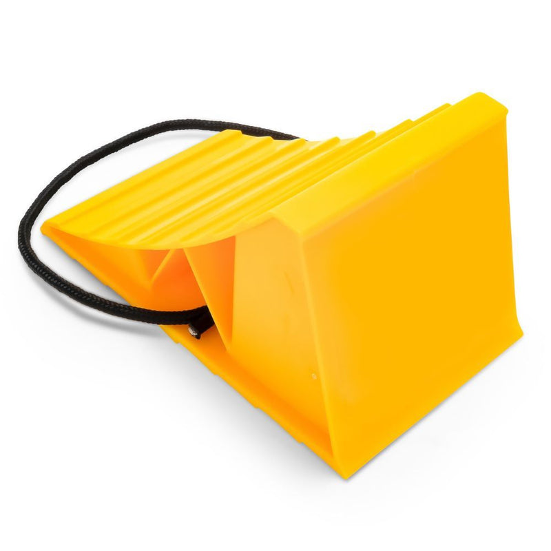 Load image into Gallery viewer, Wheel Chock with Rope Handle, Yellow