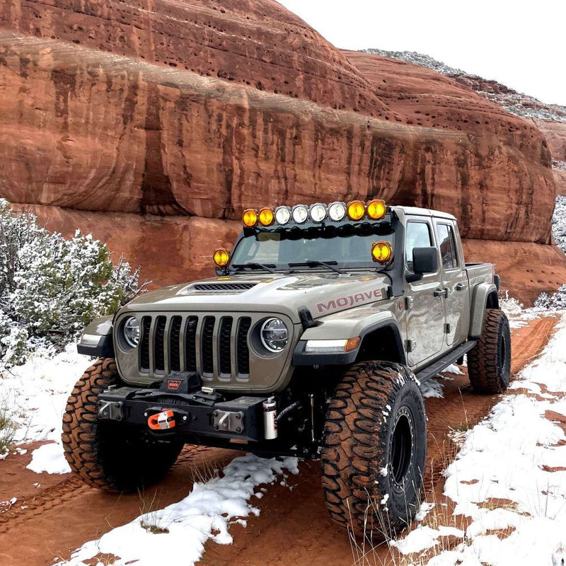 Load image into Gallery viewer, KC HiLiTES Bracket Set - 50" Light Bar - Overhead Mount - Pair - for Jeep 392/Mojave