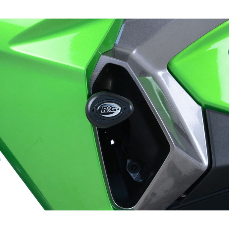 Load image into Gallery viewer, R&G Racing Black Aero Style Crash Protection Bobbins For 2017-2019 Kawasaki Versys-X 250