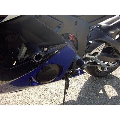 Load image into Gallery viewer, R&G Racing Black Classic Style Crash Protectors For 2003-2005 Yamaha YZF R6