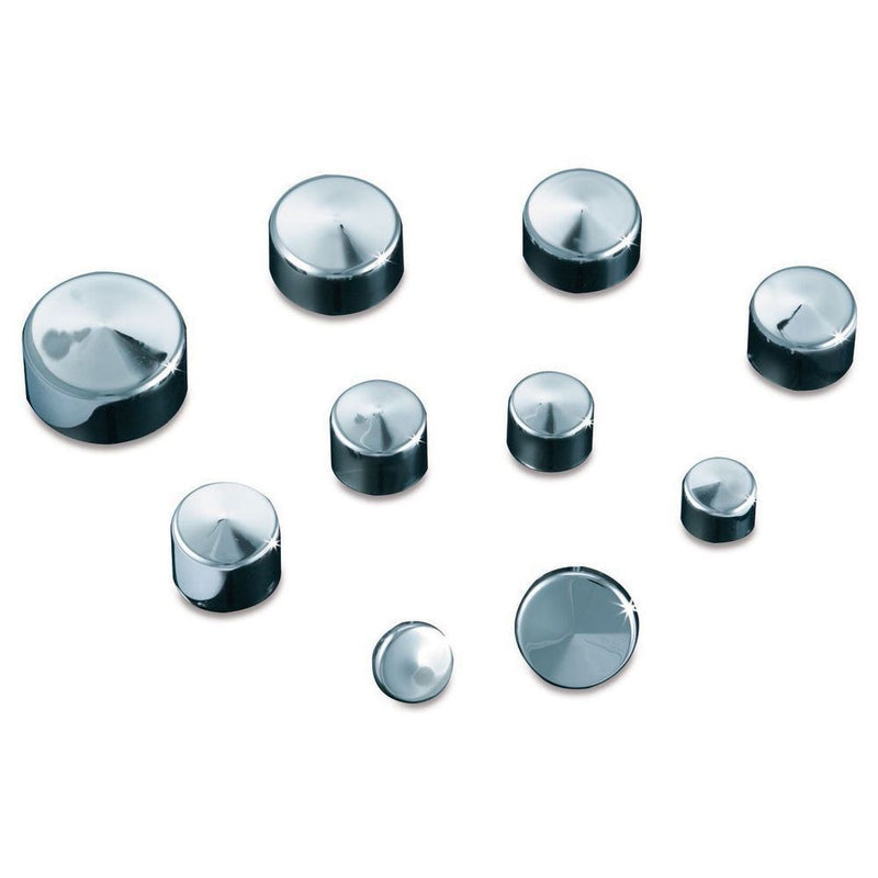 Load image into Gallery viewer, KURYAKYN CHROME KOOL KAPS FOR HARLEY DAVIDSON 1/4" HEX HEAD BOLTS 2442