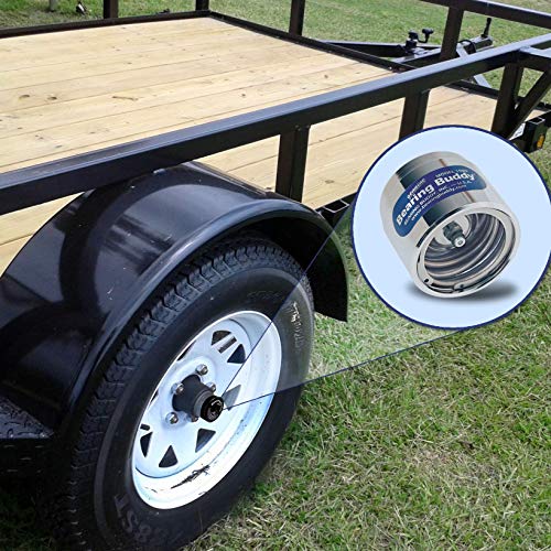 Load image into Gallery viewer, Bearing Buddy (4) 2.441" Chrome for Boat Trailer with Protective Bra - Wheel Center Caps 2441 (2 Pairs)