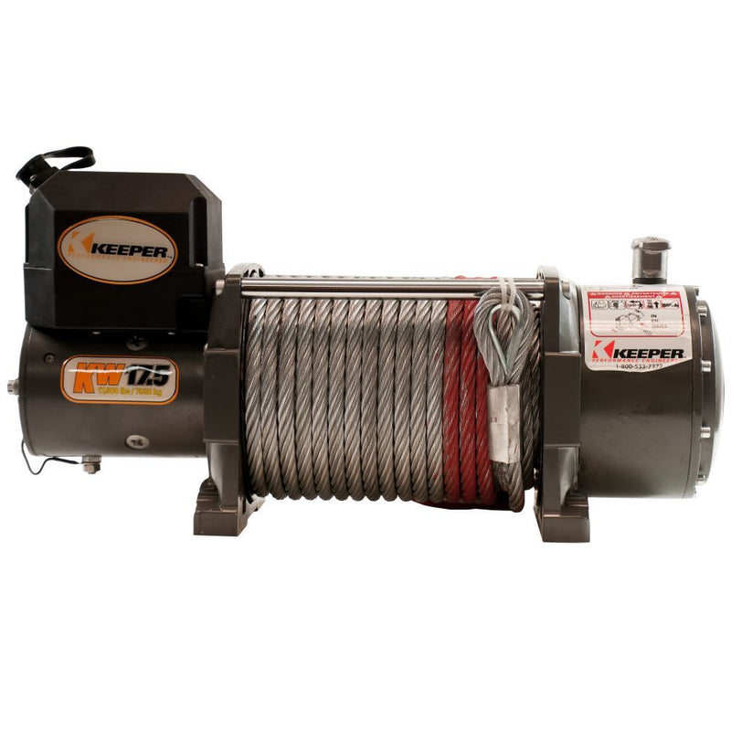 Load image into Gallery viewer, Keeper KW17.5 (KW17122) 17,500 Single Line Pull Capacity 12 Volt Winch