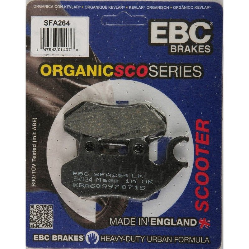 Load image into Gallery viewer, EBC 1 Pair Premium SFA Organic OE Replacement Brake Pads MPN SFA264