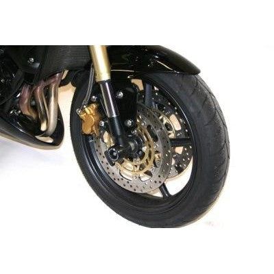 Load image into Gallery viewer, R&G Racing Black Fork Protectors For 2006-2012 Triumph Daytona 675