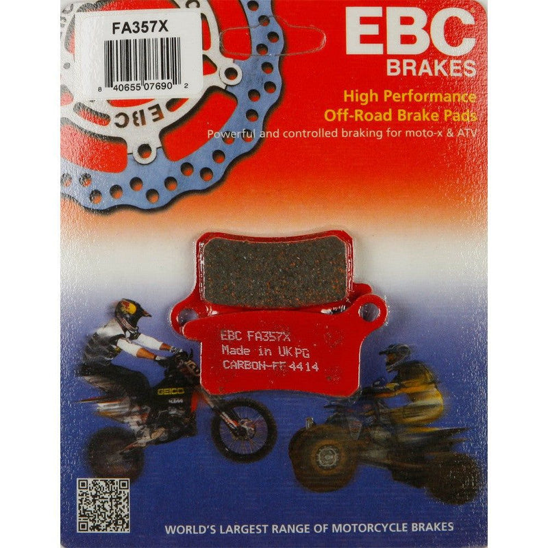Load image into Gallery viewer, EBC 1 Pair Performance X-Series Carbon Brake Pads MPN FA357X