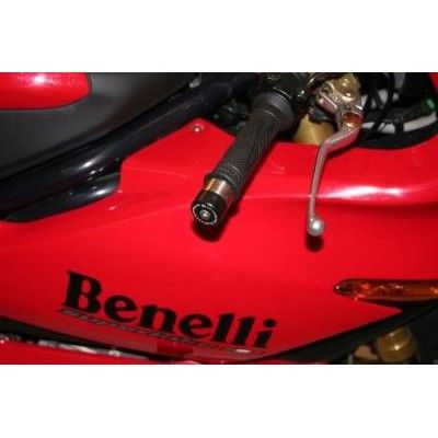 Load image into Gallery viewer, R&G Racing Black Bar End Sliders For 2003-2010 Benelli Tornado Tre 900 Novecento
