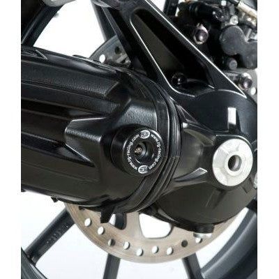 Load image into Gallery viewer, R&G Racing Black Swingarm Protectors For 2012-2015 Triumph Tiger Explorer ABS 1200