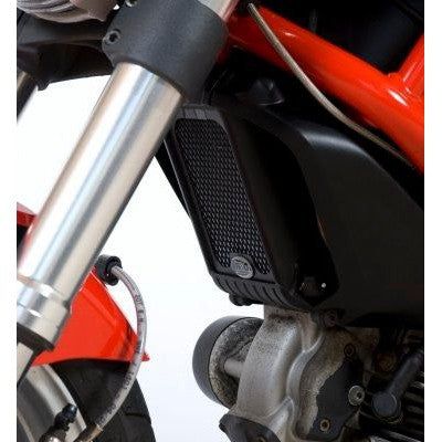 Load image into Gallery viewer, R&G Racing Black Oil Cooler Guard For 2009-2011 Ducati Monster 1100