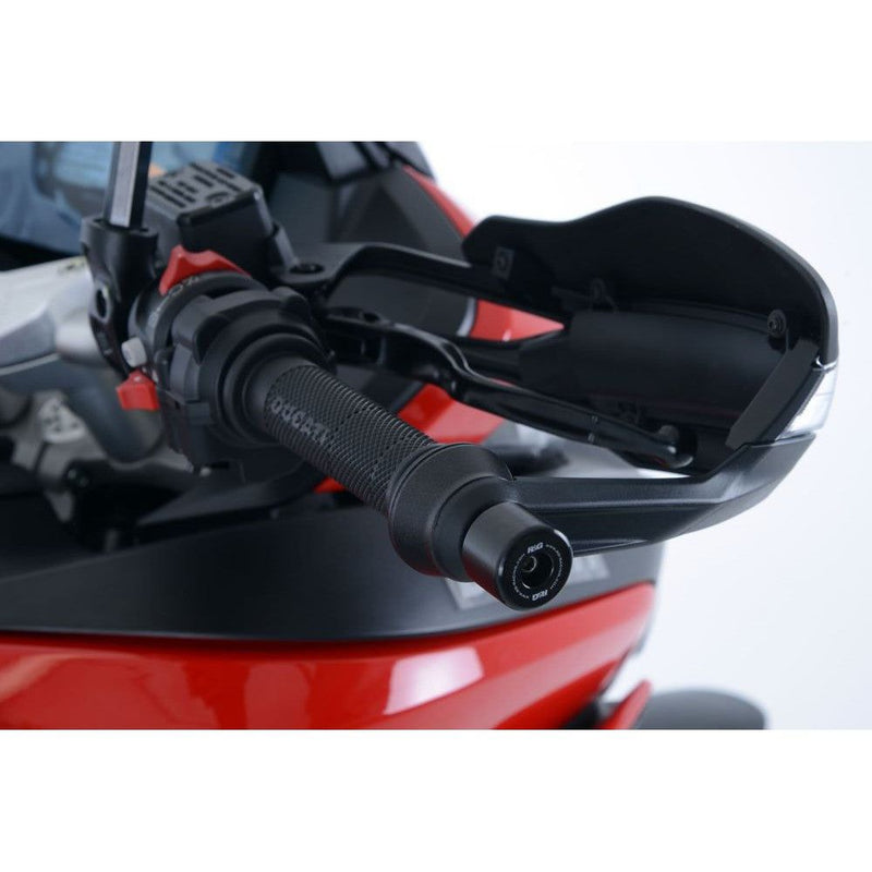 Load image into Gallery viewer, R&G Racing Black Bar End Sliders For 2022-2024 Ducati DesertX
