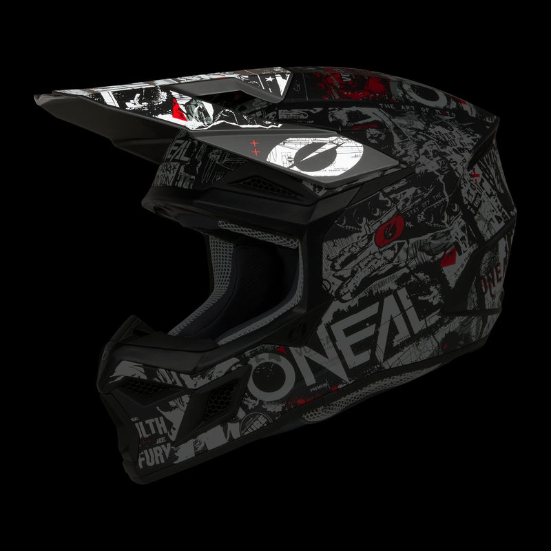 Load image into Gallery viewer, Oneal 3 SRS Attack Black / White Helmet Visor - 0625-370