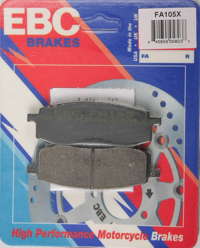 Load image into Gallery viewer, EBC 1 Pair Performance X-Series Carbon Brake Pads MPN FA105X