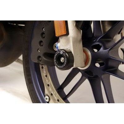 Load image into Gallery viewer, R&G Racing Black Fork Protectors For 2008-2010 Buell 1125R FP0087BK