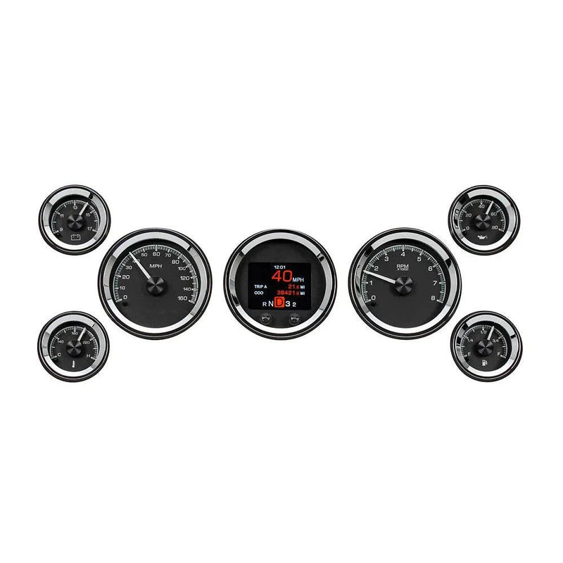 Load image into Gallery viewer, Dakota Digital 7-Piece Round HDX Analog Universal Gauge kit HDX-2070