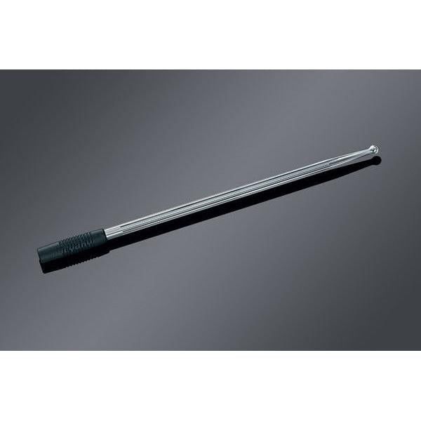 Load image into Gallery viewer, Kuryakyn Chrome Round Grooved Billet Radio Stereo Antenna Harley Touring 89-2017