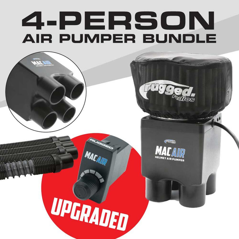 Load image into Gallery viewer, Rugged Radios MAC Air 4-Person Helmet Air Pumper (Bundle) MAC-4P-KIT