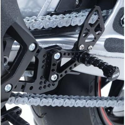 Load image into Gallery viewer, R&G Racing Black Adjustable Rearsets Racing Foot Peg RP0002BK