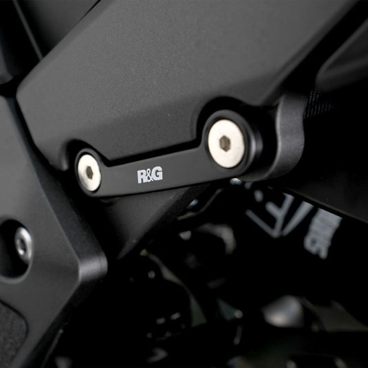 R&G Racing Black Footrest Delete Blanking Plates LHS BLP0104BK