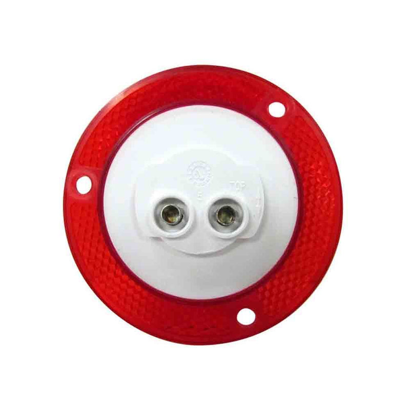 Load image into Gallery viewer, 2 Inch Red Clearance/Marker Light with Integral Reflex
