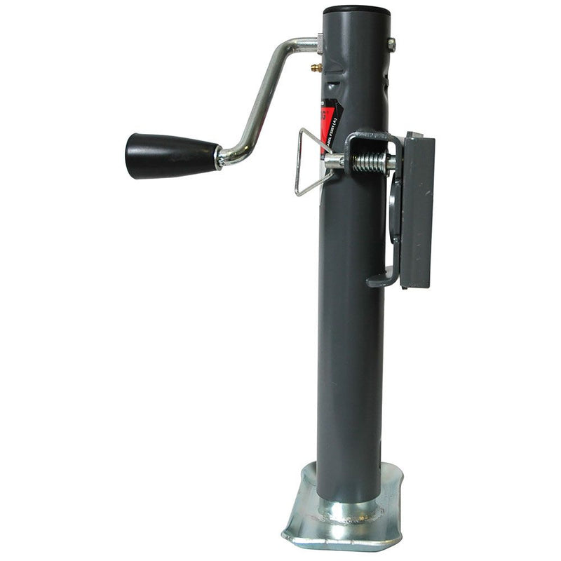 Load image into Gallery viewer, Bulldog Round Trailer Jack, Side Mount, 2,000 lbs. Lift Capacity, Side Wind, Weld-On, 10 in. Travel