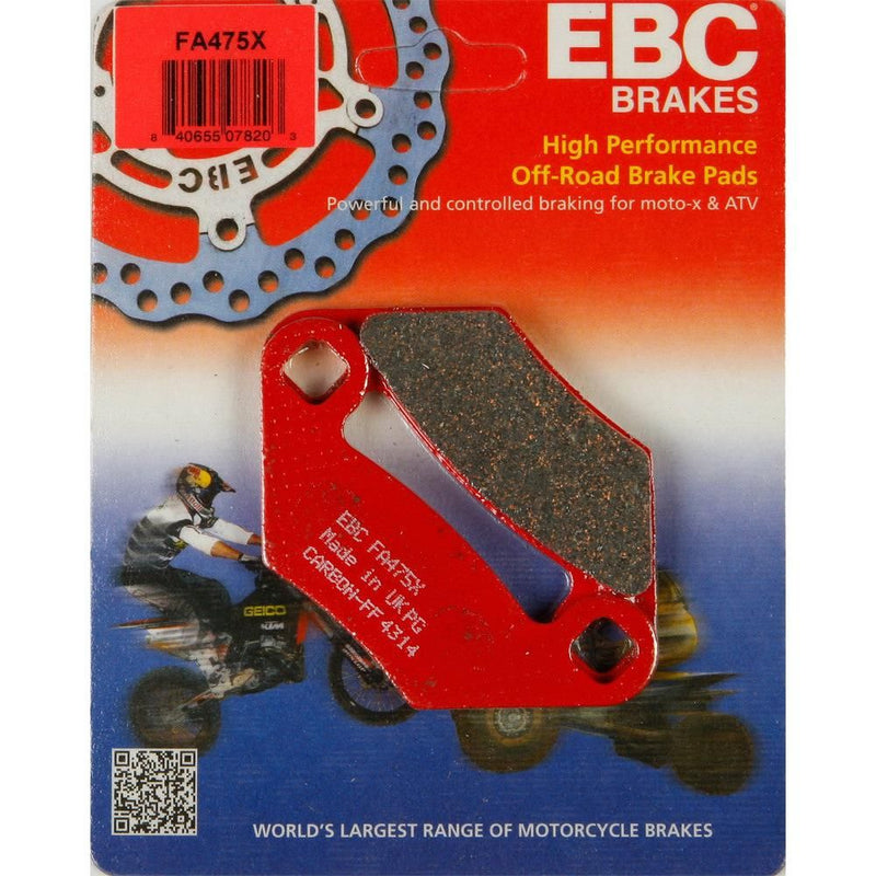 Load image into Gallery viewer, EBC 1 Pair Performance X-Series Carbon Brake Pads MPN FA475X