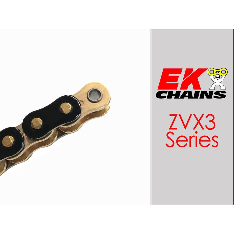 Load image into Gallery viewer, EK 525-ZVX3 Motorcycle Drive Chain (Specify Links and Color) Rivet Master Link