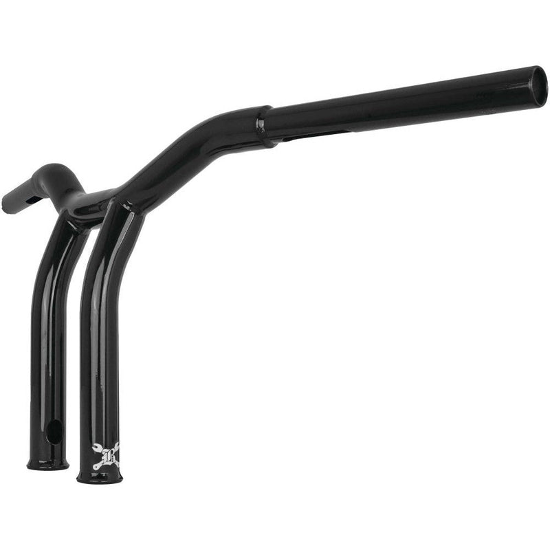 Load image into Gallery viewer, Burly Brand Dominator Bar 10" Raked Gloss Black - B12-6051B