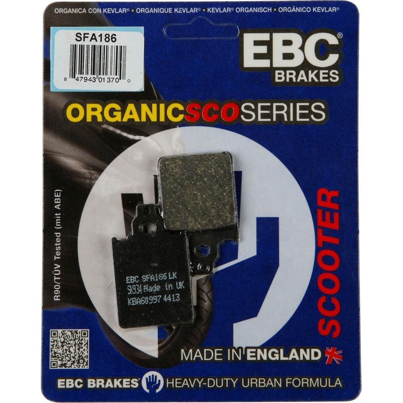 Load image into Gallery viewer, EBC 1 Pair Premium SFA Organic OE Replacement Brake Pads For Vespa Primavera 150 2015-2016