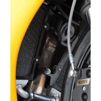 Load image into Gallery viewer, R&G Racing Black Aluminum Radiator Guard RAD0180BK