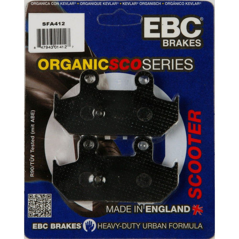 Load image into Gallery viewer, EBC 1 Pair Premium SFA Organic OE Replacement Brake Pads MPN SFA412