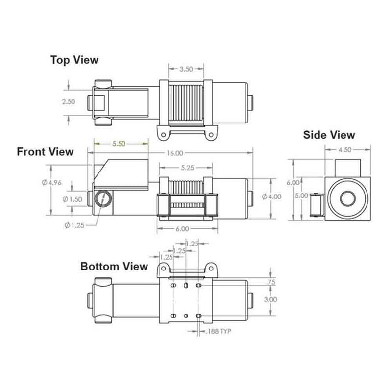 Load image into Gallery viewer, Keeper (KAC15042) 110/120 Volt AC Electric Wire Rope Winch, 1,500 lbs. Single Line Pull