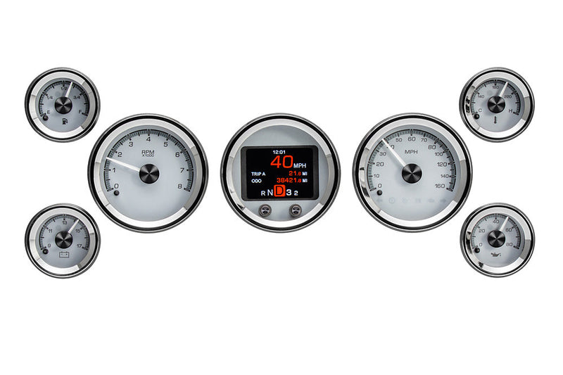 Load image into Gallery viewer, Dakota Digital 7-Piece Round HDX Analog Universal Gauge kit HDX-2070