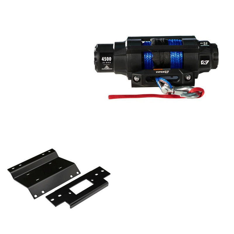 Load image into Gallery viewer, Viper 4500lbs V3 Winch Blue Rope With Mount For Honda Foreman 450 1998-2004