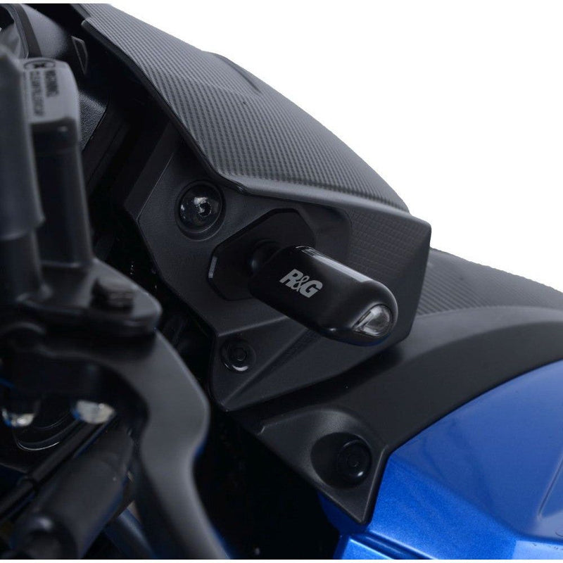 Load image into Gallery viewer, R&G Racing Black Indicator Adapters For 2017-2024 Suzuki GSX-S125 FAP0023BK