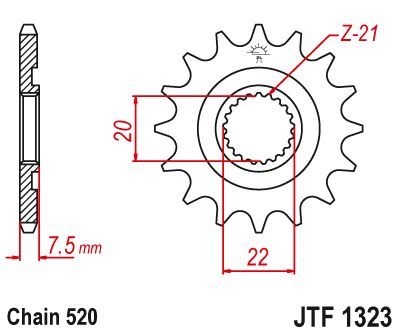 Load image into Gallery viewer, JT Sprockets Front Steel Countershaft Sprocket 12 Tooth 12T 520 Chain