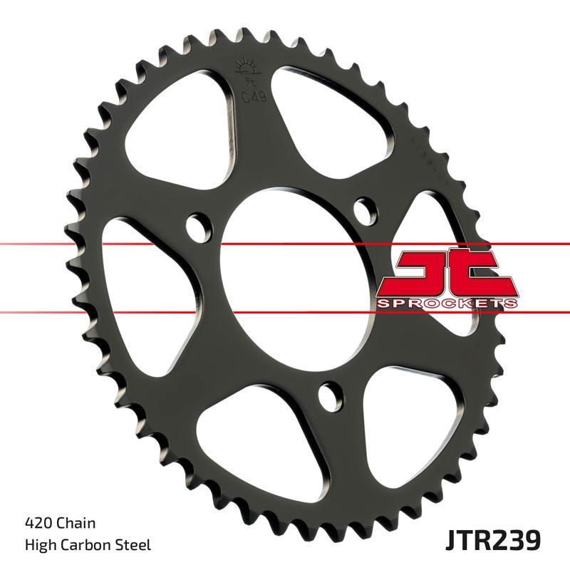 Load image into Gallery viewer, JT Sprockets Rear Steel Sprocket 47 Tooth 47T 420 Chain JTR239.47