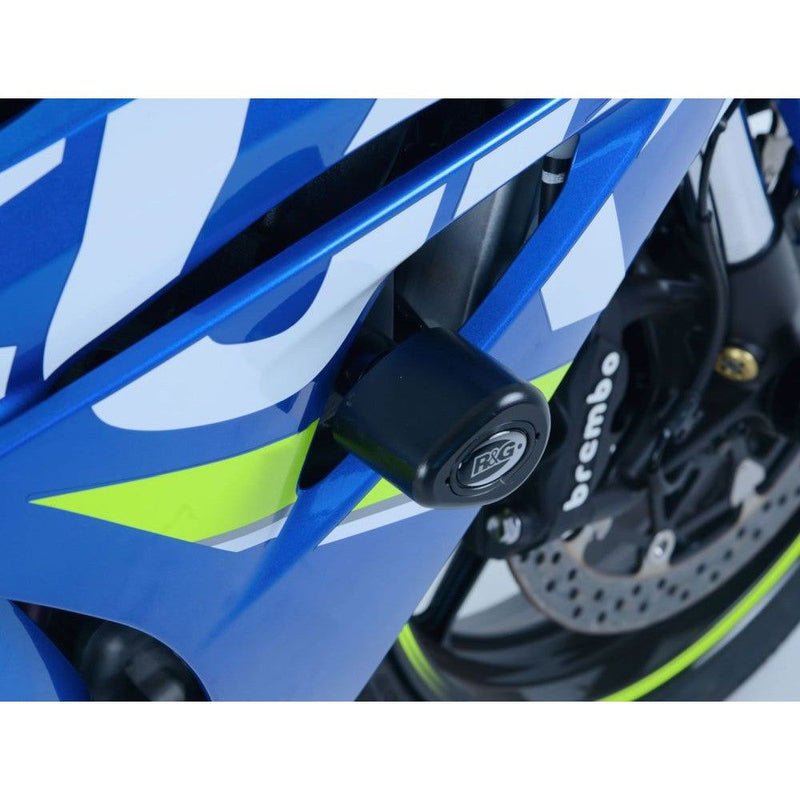 Load image into Gallery viewer, R&G Racing White Aero Style Crash Protection Bobbins For 2017-2018 Suzuki GSXR1000