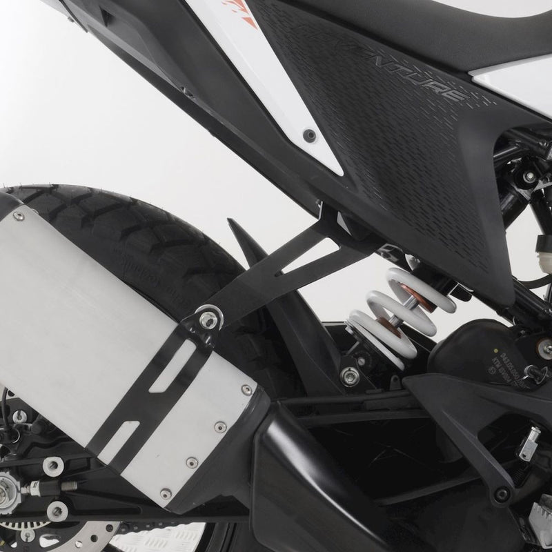 Load image into Gallery viewer, R&G Racing Black Exhaust Hanger For 2020-2024 KTM 390 Adventure EH0110BK