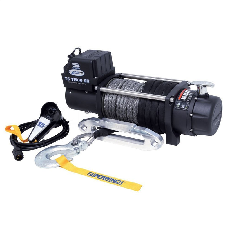 Load image into Gallery viewer, Superwinch (1511201) 11,500 lbs. Capacity Tiger Shark Series, Synthetic Rope Winch - Model TS11500SR