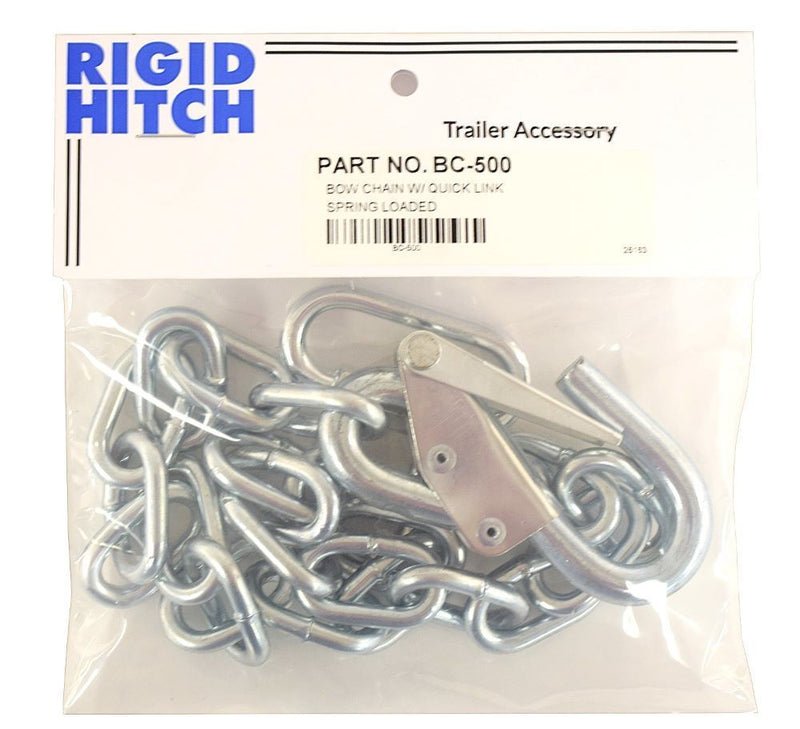 Load image into Gallery viewer, Boat Trailer Bow Chain (BC-500) 3/16" x 24" with 1/4" Quick Link - Spring Loaded