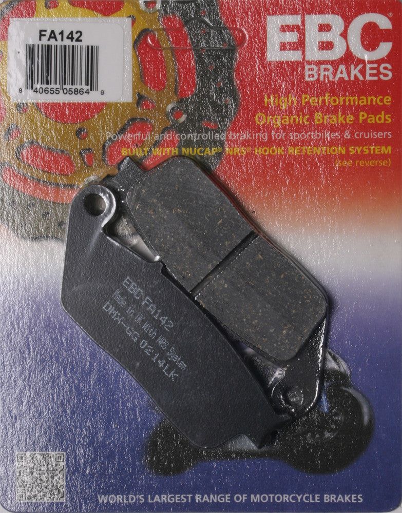 Load image into Gallery viewer, EBC 1 Pair Premium SFA Organic OE Replacement Brake Pads MPN FA142