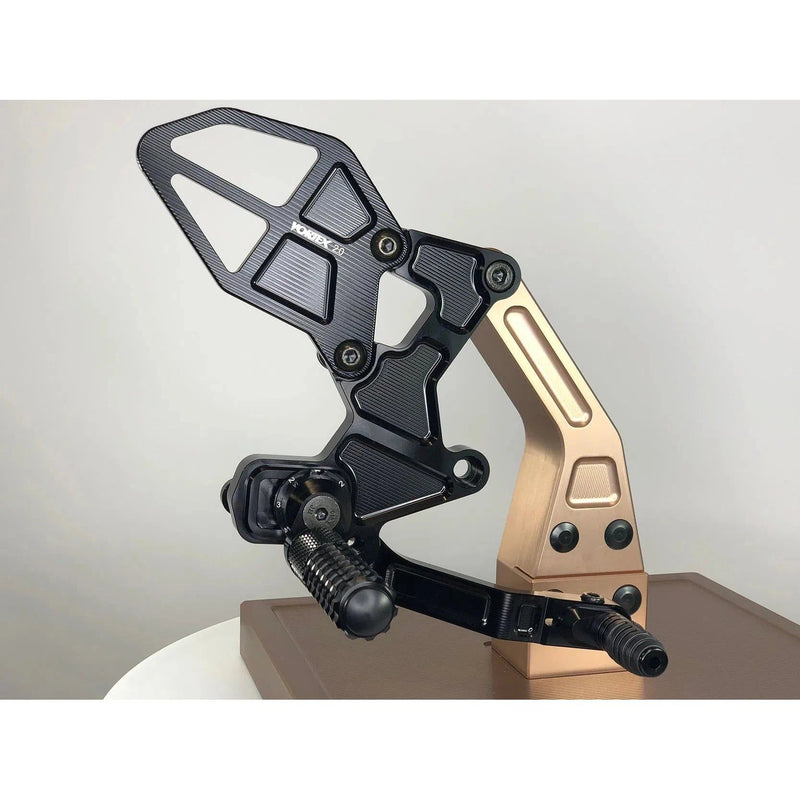 Load image into Gallery viewer, Vortex Racing Adjustable Rear Set Black - RS433K