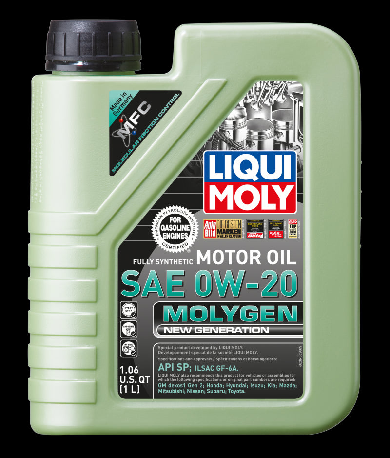 Load image into Gallery viewer, Liqui Moly 1L Molygen New Generation SAE 0W20 Motor Oil 20436