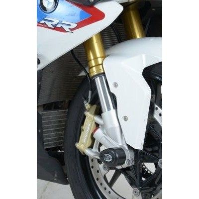 Load image into Gallery viewer, R&G Racing Black Aero Fork Protectors For 2009-2014 BMW HP4 ABS