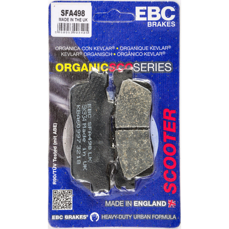 Load image into Gallery viewer, EBC 1 Pair Premium SFA Organic OE Replacement Brake Pads MPN SFA498