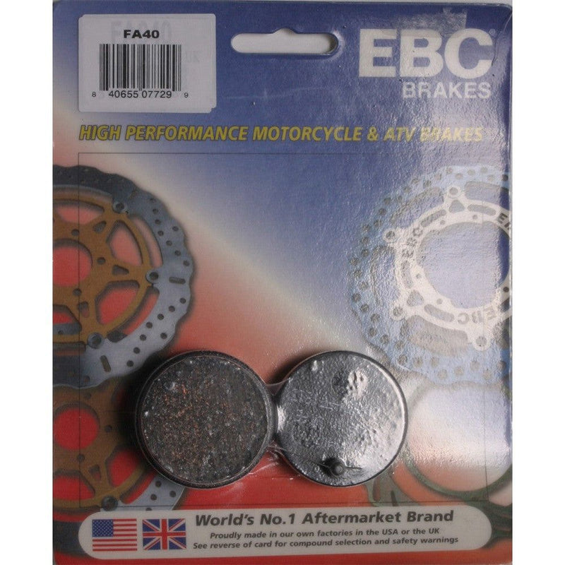 Load image into Gallery viewer, EBC 1 Pair FA Series Organic Replacement Brake Pads MPN FA40