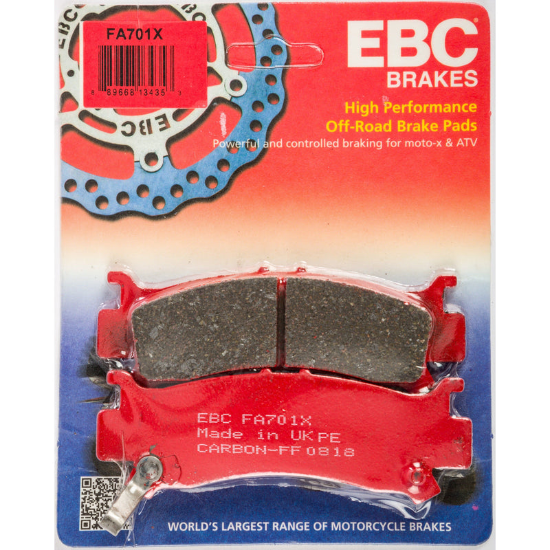 Load image into Gallery viewer, EBC 1 Pair Performance X-Series Carbon Brake Pads MPN FA701X
