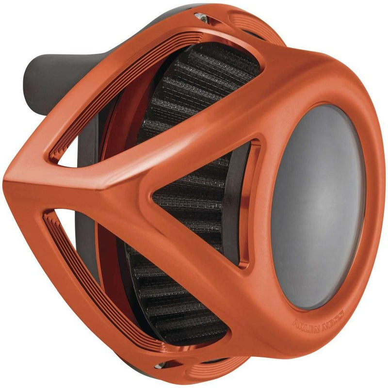 Load image into Gallery viewer, Arlen Ness Clear Tear Sucker Orange Air Cleaner 600-002