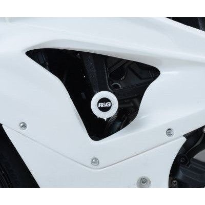 Load image into Gallery viewer, R&G Racing White Aero Style Crash Protectors - Race Style For 2010-2011 BMW S1000RR